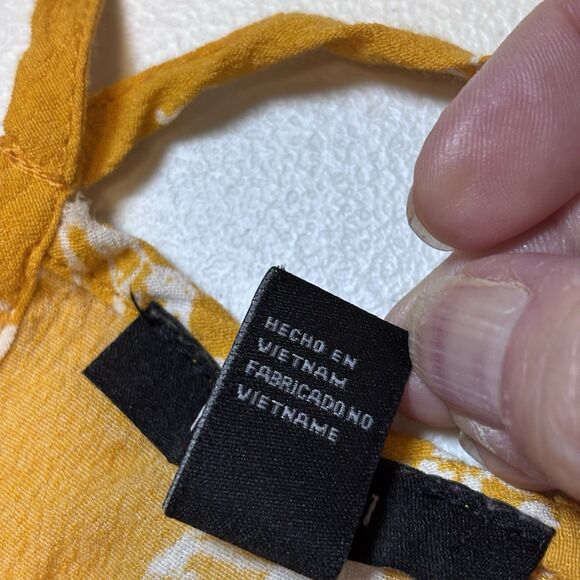 Forever 21 Yellow Floral Mini Sundress Small New Spaghetti Strap Fit And Flare - Picture 8 of 11